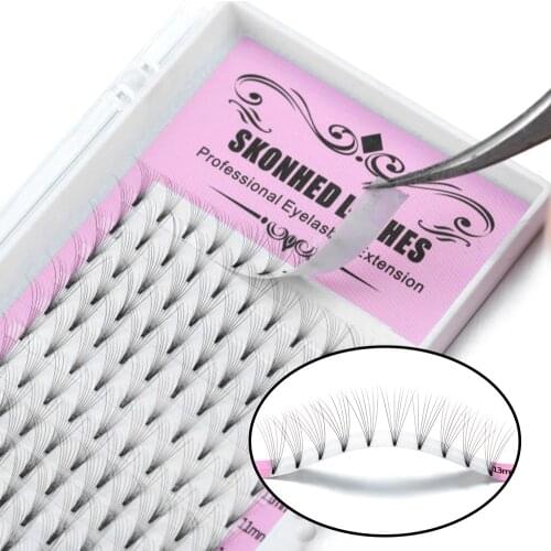 120Pcs Rows 3D~10D C Curl Fans Eyelashes Extension Handmade Natural Long Individual Eyelashes Extension Heat Bonded Eye Makeup