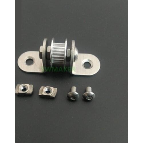 3D printer DIY parts prusa I3 MB 6mm belt idler wheel with seat, Z-axis Synchronous wheel with bracket