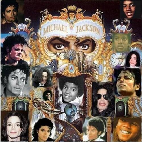 5D Diy Diamond Painting Cross Stitch Michael Jackson Mosaic Kits Home Decoration Full Square Diamond Embroidery Needlework CF472