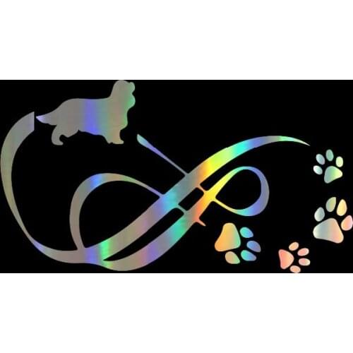 Dawasaru Animal Paw Print Car Sticker Waterproof Creative Decal Laptop Motorcycle Auto Decoration Accessories PVC,18cm*10cm