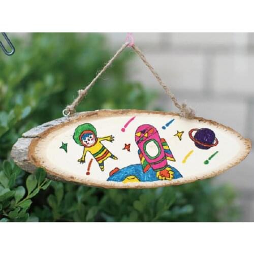 Rustic Wood Log Slice Tree Bark Slices Wedding Christmas Hanging Decorations