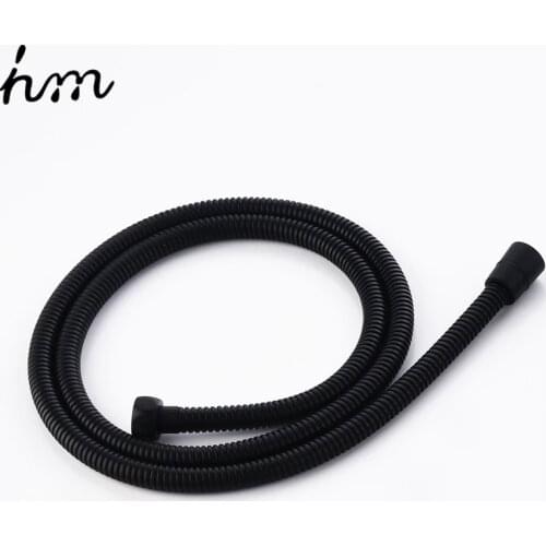 Hm Plumbing Hoses Black Shower Hose 1.5m Plumbing Hose Bath Products Bathroom Accessories SUS304 Black Shower Tubing Hoses