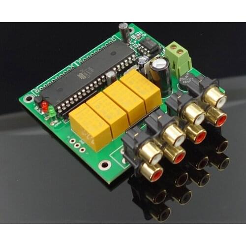 Intelligent 4 - way audio source automatic input selection board finished products