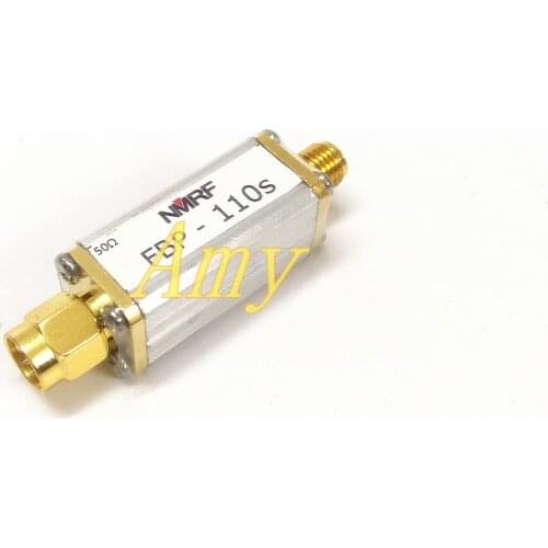 110MHz RF coaxial band pass SAW filter, bandwidth 2MHz, SMA interface