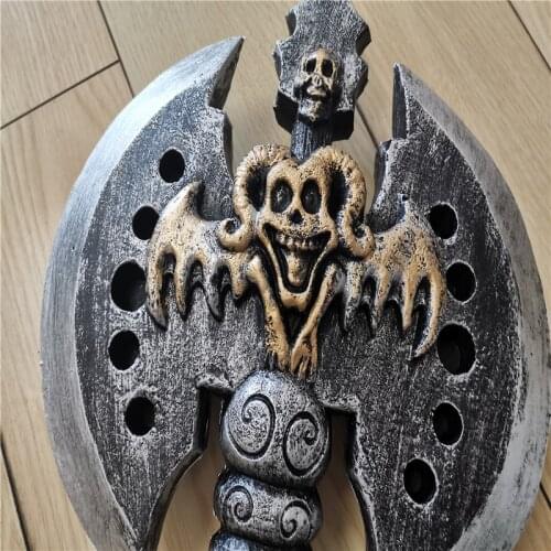 Cosplay Game World Of Warcraft Knight Orc Double-edged Black Axe Prom Prop Cosplay Axe Weapons Role Playing 68cm PU Prop Axe