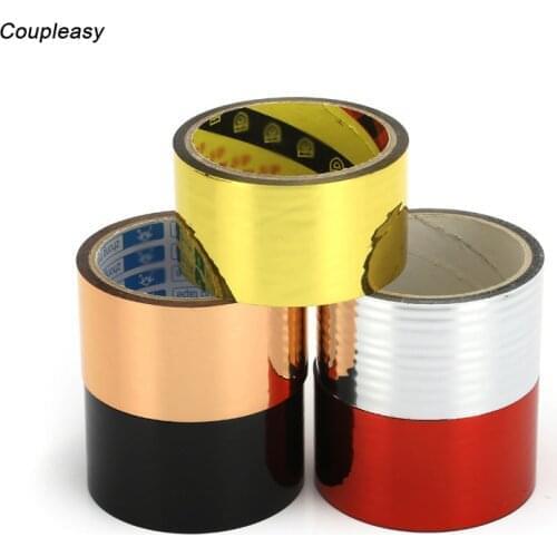 30M/Roll Laser Tape Gold/Silver/Red/Black/Bronze Foil BOPP Adhesive Tapes Masking Tape Home Carpet Tape 10mm/20mm/50mm