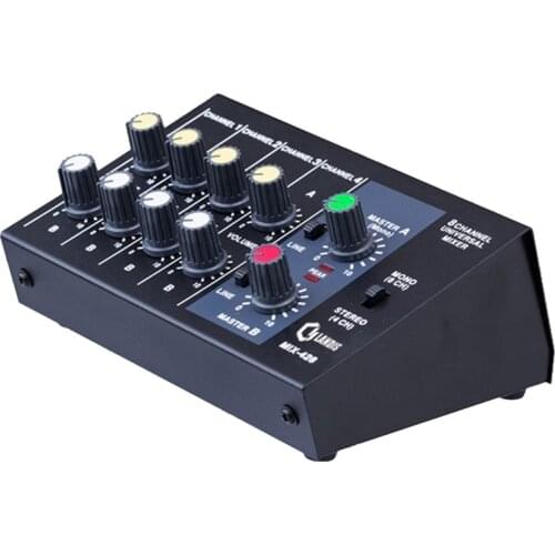 Mixing Console 8 Channel Panel Karaoke Microphone Sound Mixer Digital Adjusting Stereo Us Plug