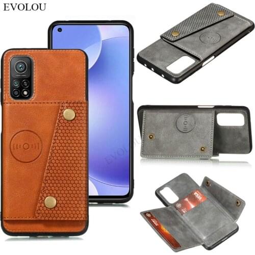 Multi-function Card Slot Stand Case For Xiaomi Mi 10T Pro Flip Leather Back Cover for Xiaomi Mi 10T Lite Wallet Cover Funda