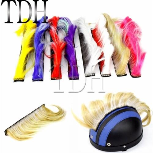 Biker Helmet Punk Cool Style Mohawks Racing Helmet Dirt Bike Colorful Mohawk For Ski Snowboard Paintball Race Helmet Fur Mohawk