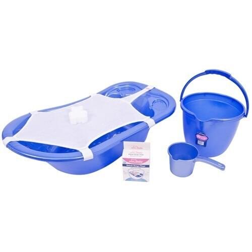 Pearlescent Baby Bath Set (5 Piece) Blue