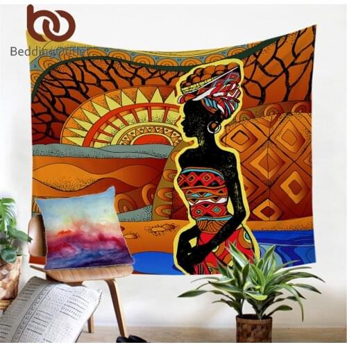 BeddingOutlet African Tapestry Wall Hanging Woman Bedroom Wall Carpet Desert Geometric Tapestry Wall 150x200cm Exotic Bedlinen