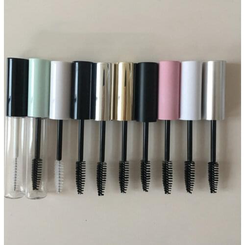 10ml Empty Mascara Tube Eyelash Vial Liquid Bottle Container With 9 Colours Cap Refillable Bottles Makeup Accessories
