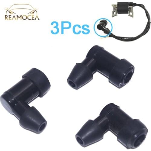 Reamocea 3Pcs Motorcycles 90 Degree Non Resistor Spark Plug Cap Cover For 152/154 Gasoline Engine Motorcycle Dirt Bike ATV Quads
