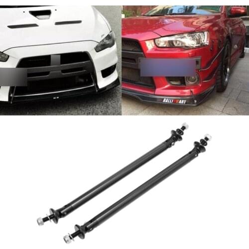 Universal Adjustable Front Rear Bumper Lip Splitter Support Bar Strut Brace Rod