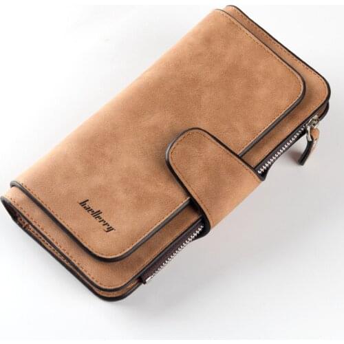 Preminum PU Leather Women Wallet Vintage Long Hasp Handbags Lady Coin Card Phone Clutch Purse Large Capacity 3 Folds Soft Purse