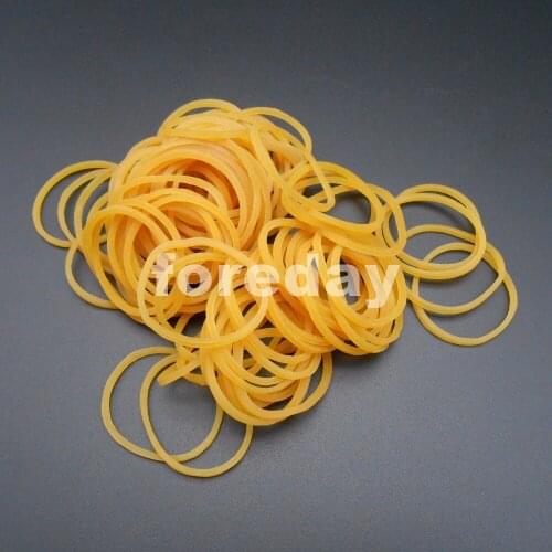 100PCS 1.5MMX28MM Silicone Rubber Drive belt Pulley Model Motor DIY Toys 1.5MM X 28MM Inner diameter: 15MM Yellow DIY *FD053X100