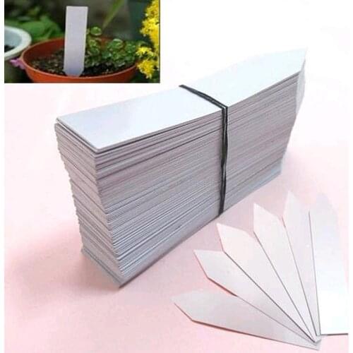 100Pcs/lot Plastic Plant Tags Flower Pot Markers Garden Stake Tags for Garden Decoration Nursery Labels Garden Ornaments