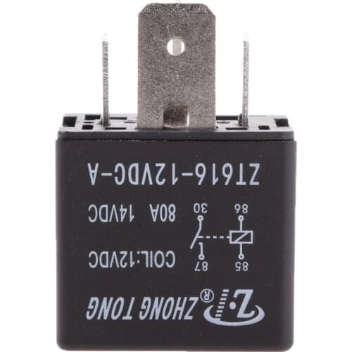 12V 80A Car Truck Motor Normally Open Socket Plug 4 Pin Automotive Relay