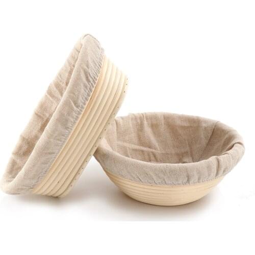 Pack 2 Oval Round Bread Baking Mold Sourdough Rattan Bread Proofing Basket Bannetons Proving Basket Bakeware Tools