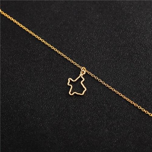 30 Hollow Outline Texas State map pendant Necklace Patriotic Country city USA American TX Status for Hometown Souvenir Jewelry