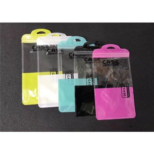 500pcs 11.5X20.5cm Wholesale Case Cover Moisture-proof Packaging Bags Bright glossy self sealing Packaging Plastic Zipper Bags