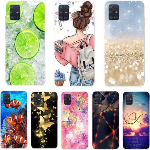 For Samsung Galaxy A51 Case Silicon Back Cover Phone Case For Samsung A515 Soft Case bumper coque