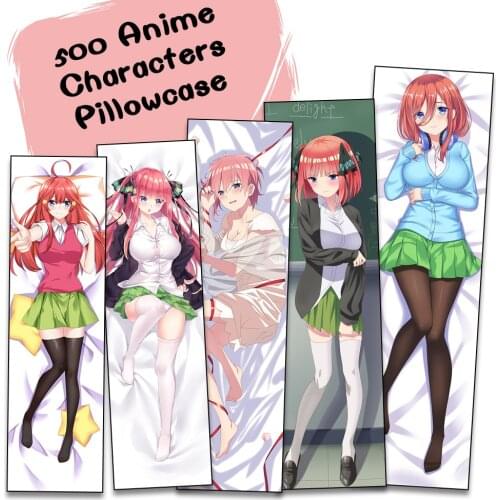 The Quintessential Quintuplets Dakimakura Cover Nakano Ichika Nino Miku Yotsuba Itsuki Anime Character Fullbody Pillowcase