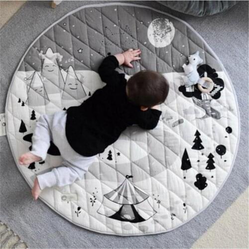 Baby Play Mat Snow Forest Soft Comfortable Crawling Mat Soft And Comfortable Water Washable Early Leaning Education Best Gift