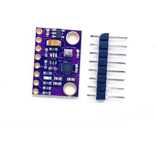 MPU-9250 MPU9250 BMP280 SPI IIC/I2C 10DOF Acceleration Gyroscope Compass 9-Axis Sensor Board Module GY-91 For Arduino 3-5V