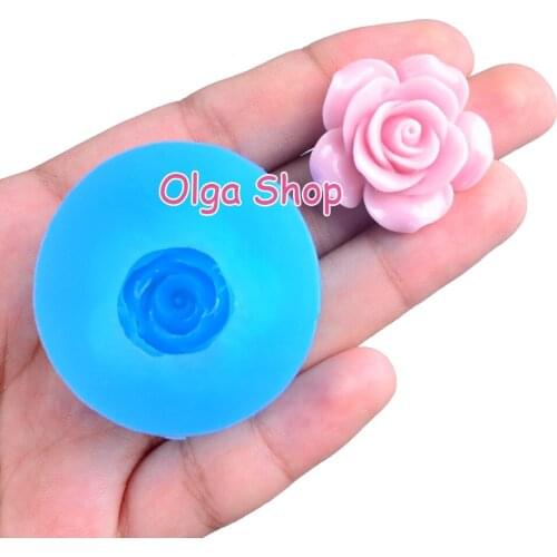 HYL382 26.0mm Flower Silicone Mold Fondant Cake Decoration Candy Resin Clay Earrings Necklace Craft Soap Candle FOOD SAFE