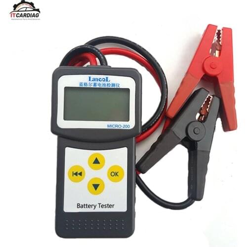 12V Diagnostic Car Automotive Battery Tools Micro 200 For Cars Battery Analyzer Tester CCA100-2000 Battery Tester