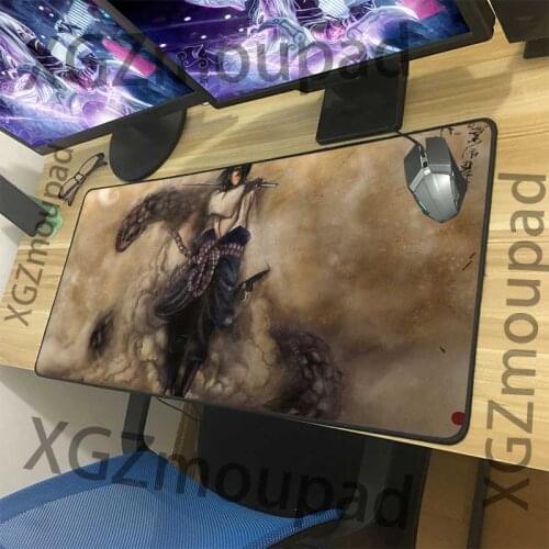 XGZ animation Mouse Pad Black lock edge computer desk pad Sasuke snake high definition rubber anti slip 900x400 / 600x300