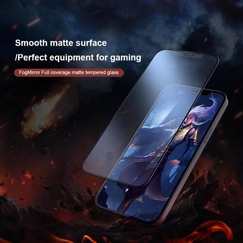 Matte Full coverage Glass For iphone 12 pro max mini NILLKIN FogMirror Froeted tempered glass Protective Screen Protector