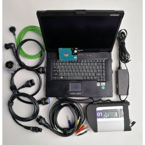 MB Star C4 SD C4 V12/2020 Software for OBD 2 Code Reader Used Laptop CF-52 CF52 and 320GB HDD for Auto diagnosis Tool Scanner