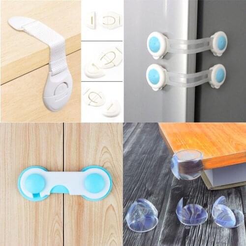 5pc/10pc Child Protection Multifunction Baby Safety Door Lock Drawer Cupboard Window Protection Baby Security Products