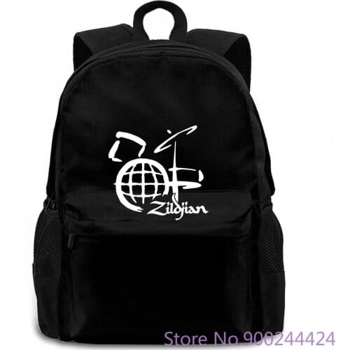 Zildjian Professional Drum Set Art Black Basic Cheap Sale women men backpack laptop travel school adult student