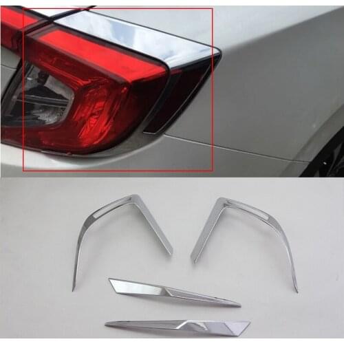 Car body kits ABS taillight cover Pedal Car Sticker For HONDA CIVIC 2017