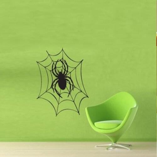 Halloween Spider Lovely Removable Wall Stickers for Nursery Kids Room Boys Bedroom Wall Decals Vinyl Home Sticker Murals YY175