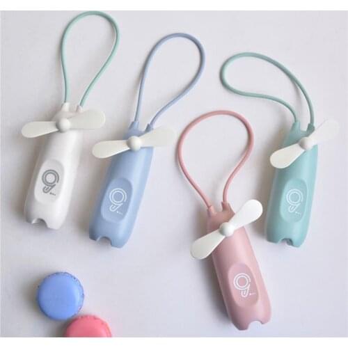 Rechargeable USB small fan mini portable student dormitory office hand-held electric fan desktop fan cute cartoon FAN-6