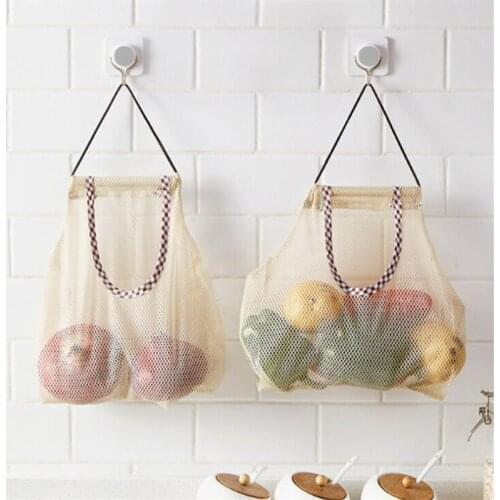 Vegetable Onion Potato Hanging Bag Kitchen Garlic Ginger Mesh Storage Bag