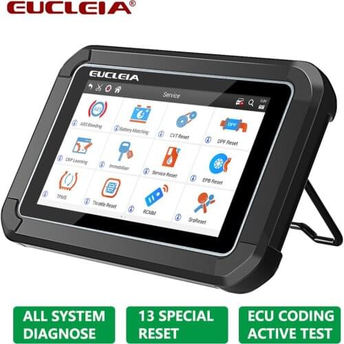 EUCLEIA S7C OBD 2 Code Reader Full System Diagnostic Tool EPB SAS ABS SRS DPF TPMS Reset Automotive Car Scanner Wifi Free Update