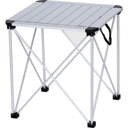 NewOutdoor Folding Portable Camping Table Aluminum Alloy Stable Light BBQ Desk Stall Picnic Multipurpose Table Outdoor Furniture