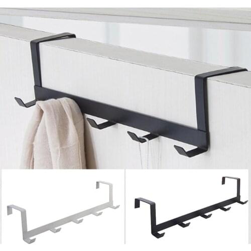 Practical Wrought Iron Door Hook Wall Hanger Hat Durable Kitchen 5 Hooks Bearing About 5kg Towel Hat Clothes Wall Hook Over Door