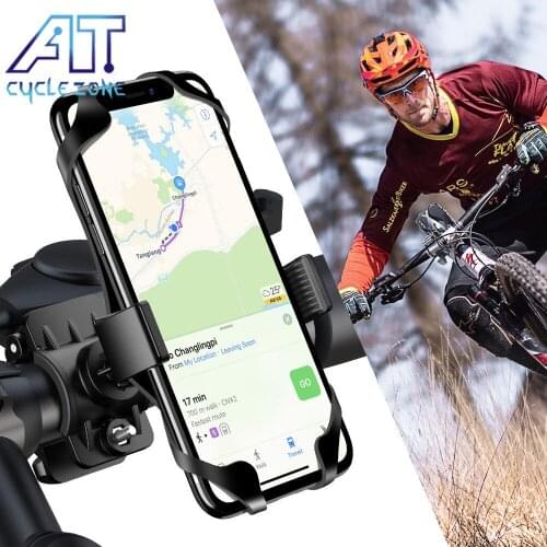 CYCYLE ZONE Easy to Install Bike & Motorcycle Phone Mount Cell Phone Holder for Bicycle Handlebar Bike Accessories