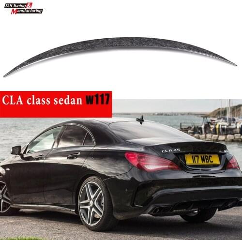Chopped CF Carbon Spoiler for CLA Class C117 2013 - 2019 Fitment Guaranteed High Gloss Finish UV-Cut