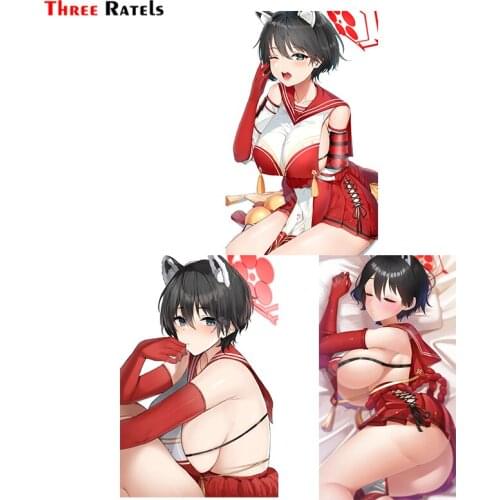 Three Ratels B210 Tsubaki Blue Archive Decals For Car Vinyl Wrap For Laptop Luggge Skateboard Decoration Waterproof Prtected