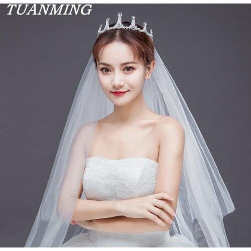 Crystal Crown Tiaras For Women Rhinestone Pearl Crown Headpiece Bridal Hair Accessories Crystal Pearl Queen Crowns