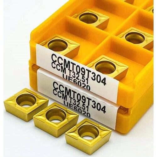 Carbide insert CCMT09T304 CCMT09T308 VP15TF UE6020 US735 Metal turning tool end milling cutter CCMT 09T308 CNC tool