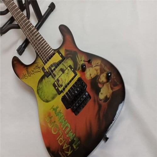 In stock ! 2021 years popular New Arrival Little green man stickers Electric Guitar Wholesale From China guitar