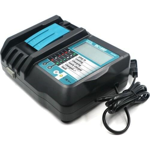 CH07 Fit for Makita Li-ion batteries BL1430 BL1830 BL1850 DC14SA DC18SC DC18RA DC18RD DC18RC 7.2V -18V with screen display USB